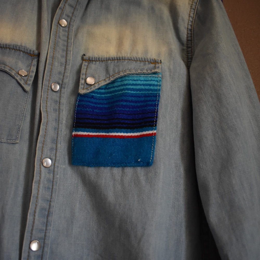 Free People Artisan De Luxe chambray  SZ XS - Picture 3 of 6